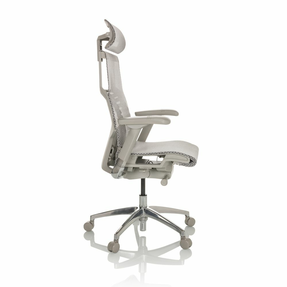 B-Ware Hjh Office Bürostuhl Chefsessel Dynafit Ii G Netzstoff Hellgrau Schreibtisch