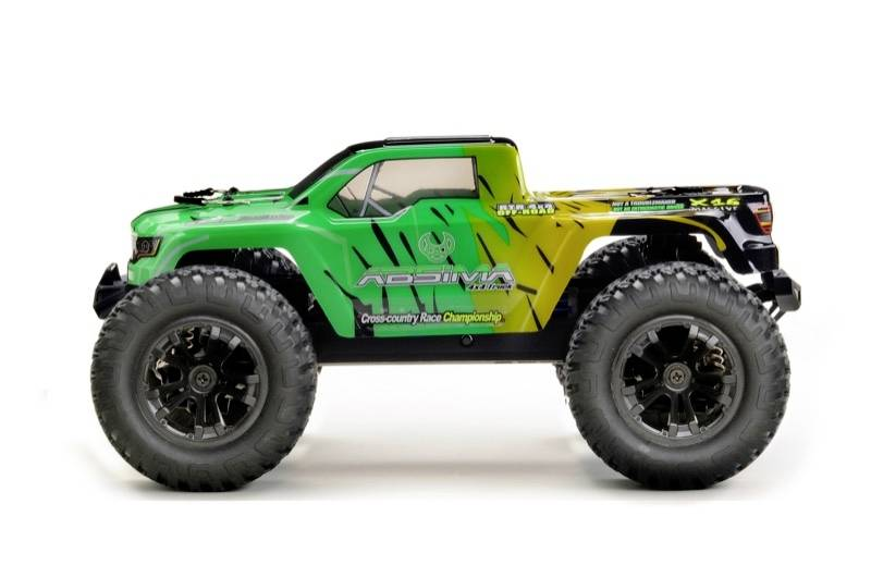 Absima MINI AMT Gelb, Grün Brushed 1:16 RC Modellauto Elektro Monstertruck RtR 2