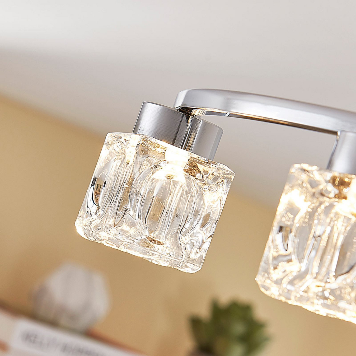 B-Ware Lindby Led Deckenlampe Yaro Deckenleuchte Deckenlicht 8 Flg. Dimmbar Verchro488