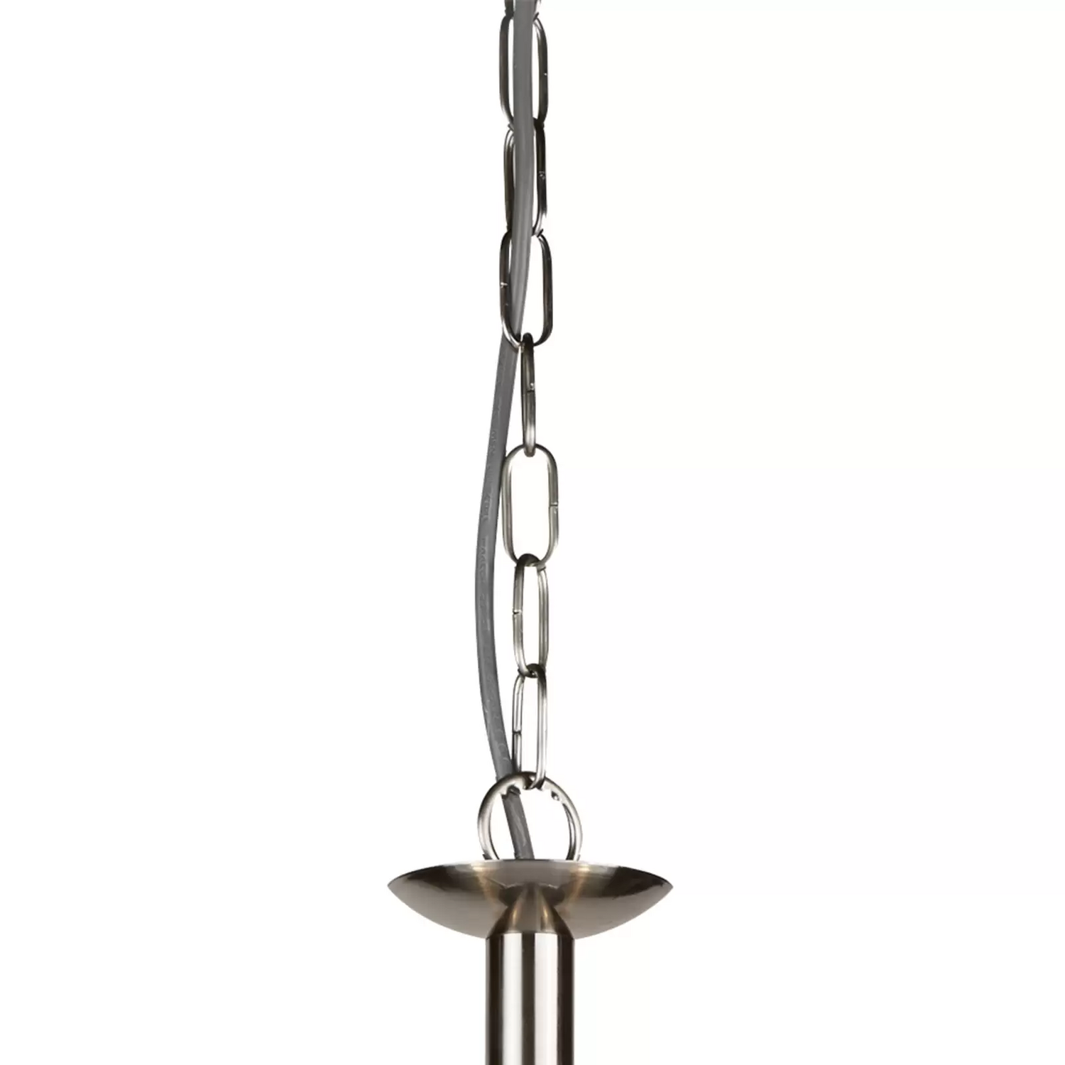 Searchlight Pendelleuchte Bistro Ii Silber/Riffelglas Pendellampe Lampe Leuchte B-Ware - 5053423095134