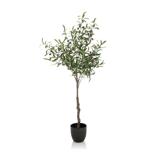 B-Ware Hjh Office Kunstpflanze Kunstbaum Olive Kunststoff Zimmerpflanze Baum Grün 12474