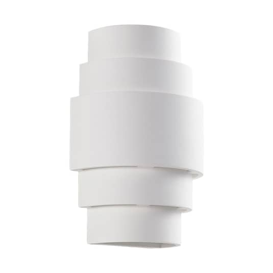 B-Ware Lindby Wandleuchte Wandlampe Marit Weiß Gips Leuchte Lampe Licht Beleuchtung