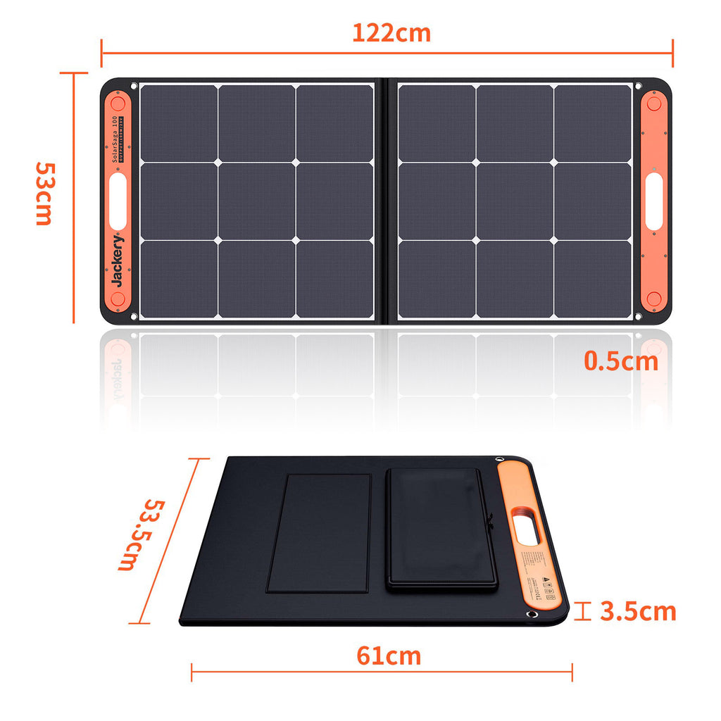 Jackery SolarSaga 100W Solarpanel Solarmodul Solaranlage DEFEKT SIEHE TEXT