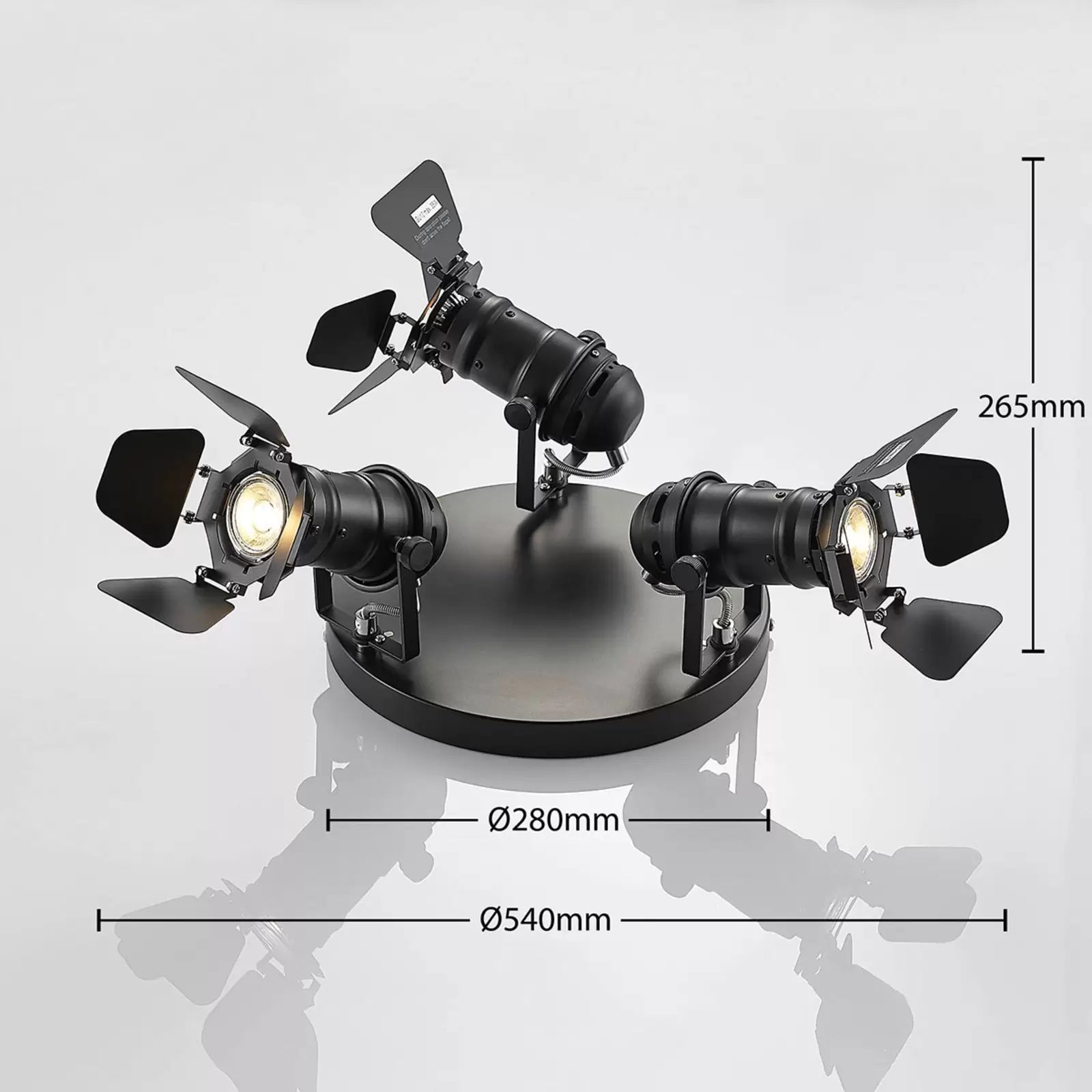 B-Ware Lindby Deckenrondell Deckenlampe Leuchte 35 W Tilen 3 Flammig Scheinwerfer Des691
