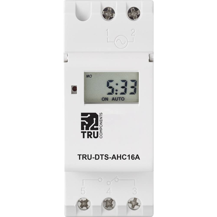 Tru Components Tru Dts Ahc16 A Betriebsspannung: 230 V/Ac Wechsler Zeitschaltuhr B-Ware