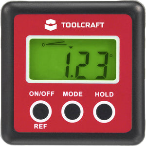 B-Ware Toolcraft TO-4988565 360 ° Digitaler Winkelmesser Winkelmessgerät Gerät IP54 Alu
