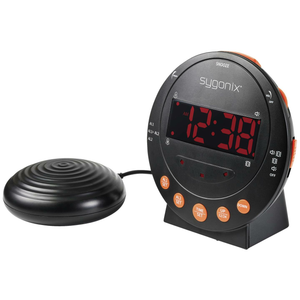 B-Ware Sygonix Sy 5266562 Elektronik Wecker Schwarz Fluoreszierend Zahlen 2 Timerzeiten