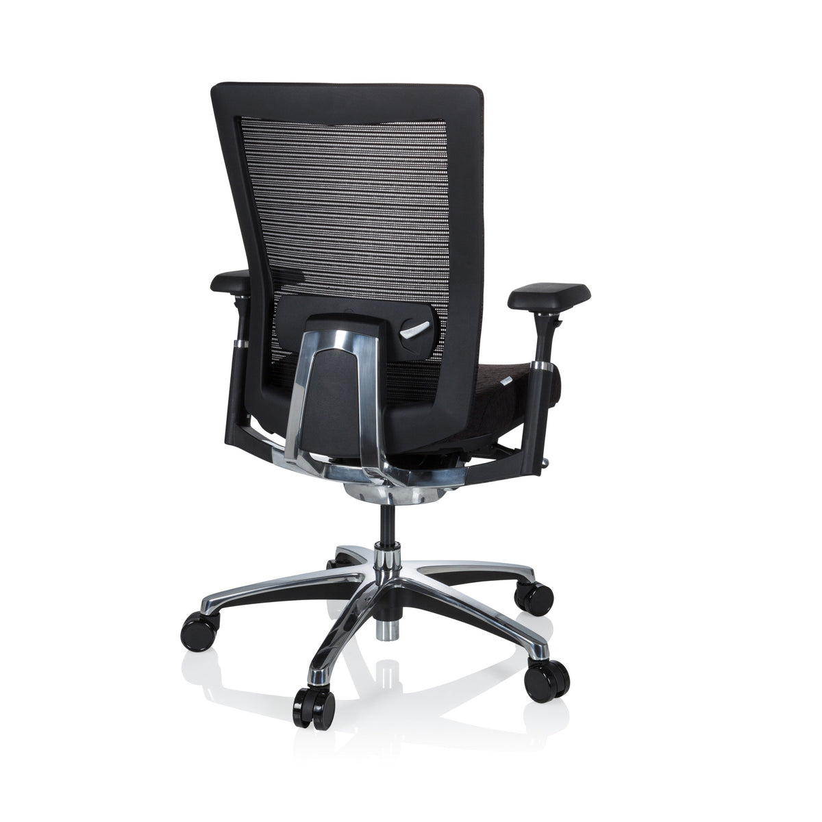 Bürostuhl Drehstuhl Stuhl NOVA PRO ALU hjh OFFICE Stoff Schwarz Synchronmechanik - 4251084663964