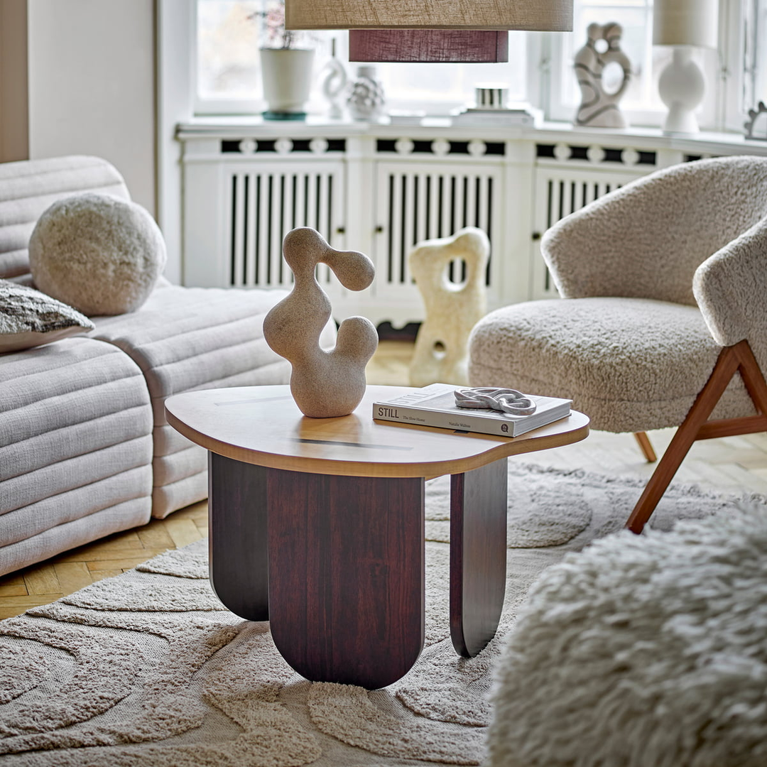 Bloomingville Couchtisch Tisch Cilas Massivholz 75 Cm Braun Natur Hochwertig B-Ware