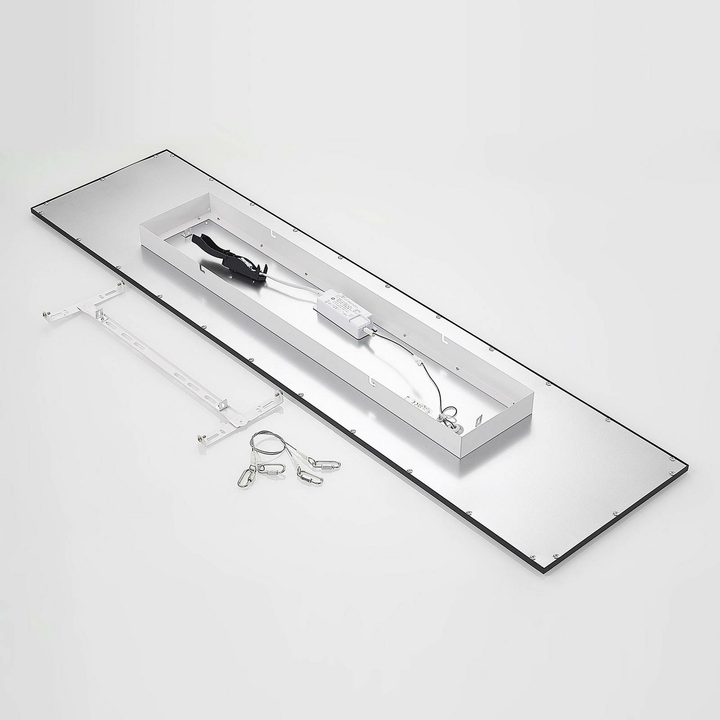 Lindby Nelios LED-Deckenlampe Deckenlampe Wohnzimmerlampe Lampe 120x30 cm weiß