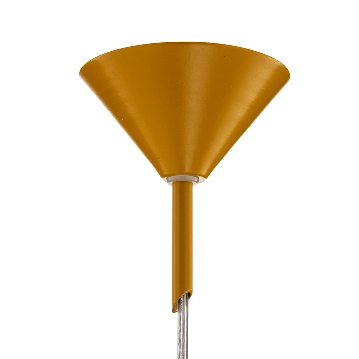 Aldex Hängeleuchte Nohr Hängelampe Deckenlampe Leuchte Glasschirm Senfgelb/Klar B-Ware - 5904798657031