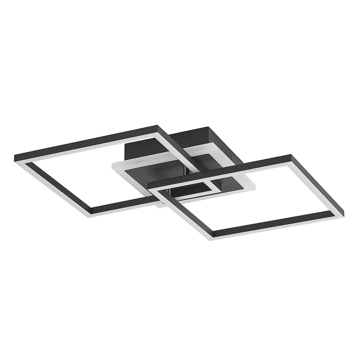 Lindby LED-Deckenlampe Fjardo CCT Quadrate Deckenlampe Lampe Leuchte schwarz686