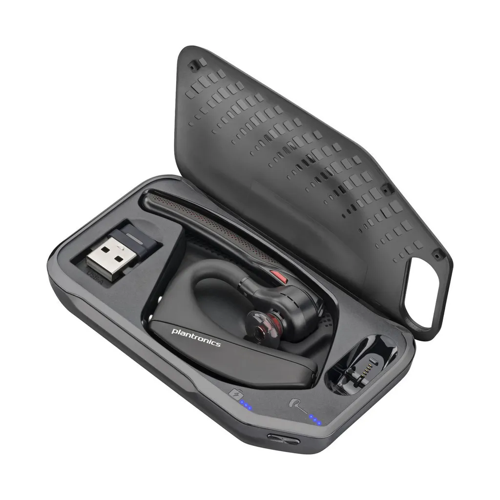 Casque HP Poly Voyager 5200, câble USB-A vers micro-USB, Bluetooth, noir