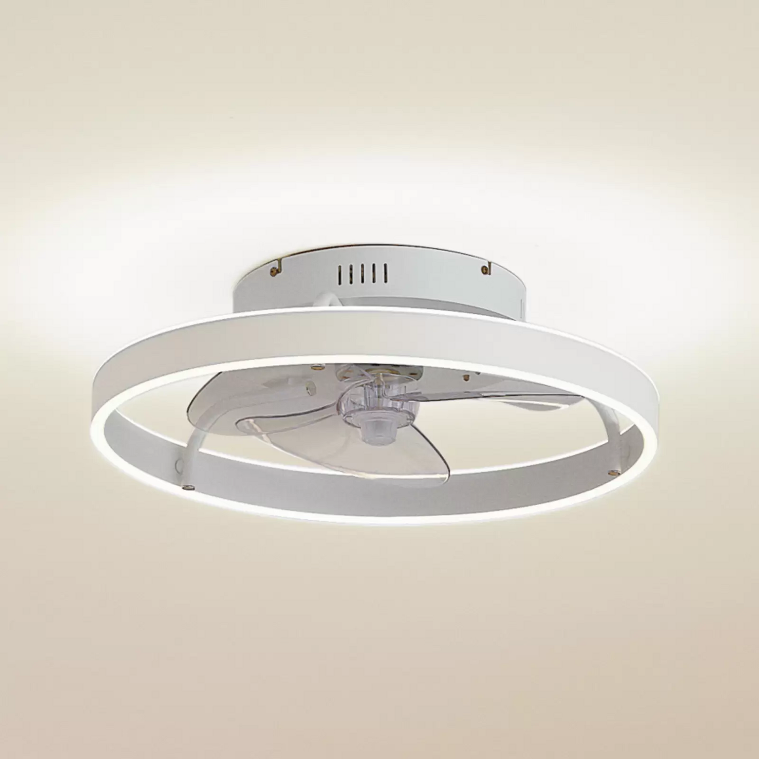 B-Ware Lindby Led Deckenventilator Momitu Weiß Leise ø 14 Cm Ventilator Deckenlampe763