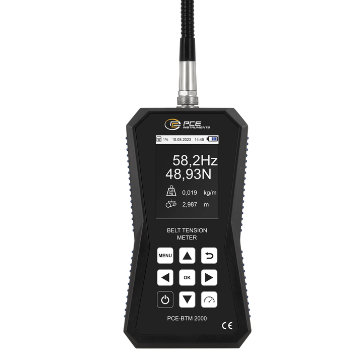 PCE Instruments Riemenspannungsmessgerät PCE-BTM 2000A Messgerät Kraftmessgerät