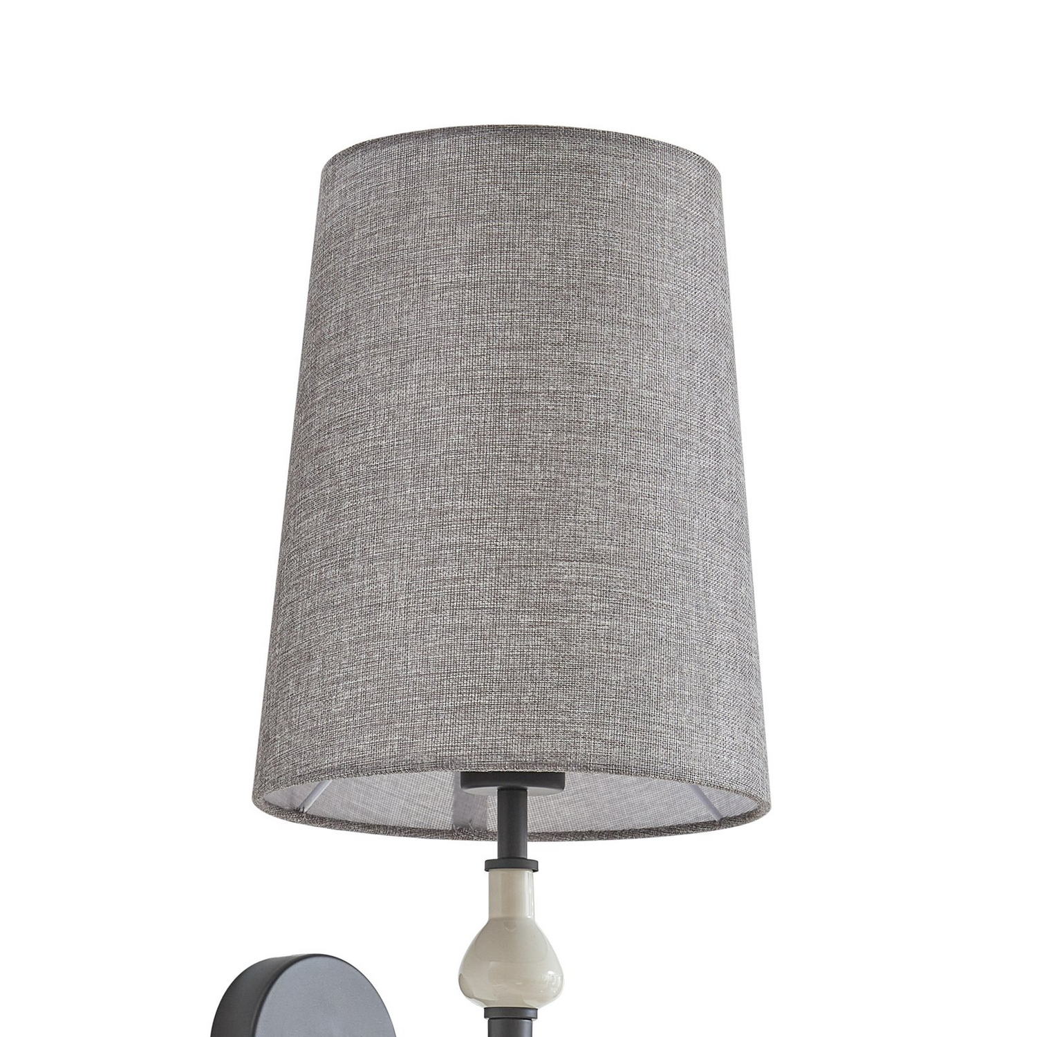 Lindby Wandleuchte Haldorin, Grau/Schwarz Textil 58 Cm Wandlampe Lampe Leuchte B-Ware - 4251911778618