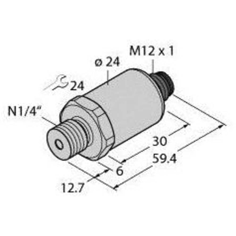 Turck Drucktransmitter 1 St. PT200PSIG-2003-U1-H1141 Industrie-Drucksensoren
