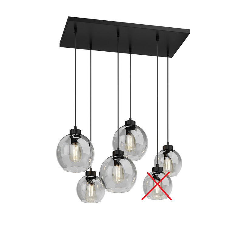 Euluna Hängeleuchte Cubus Hängelampe Lampe Leuchte sechsflammig SIEHE TEXT/FOTO