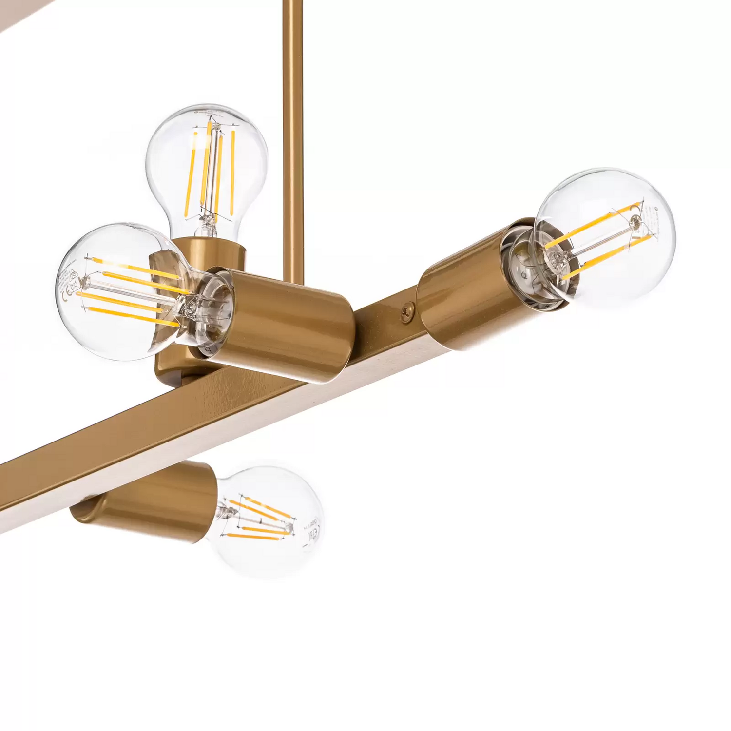 Deckenleuchte Eliza Achtflammig Gold E27 Deckenlampe Leuchte Lampe Spot Licht B-Ware - 5907687443449