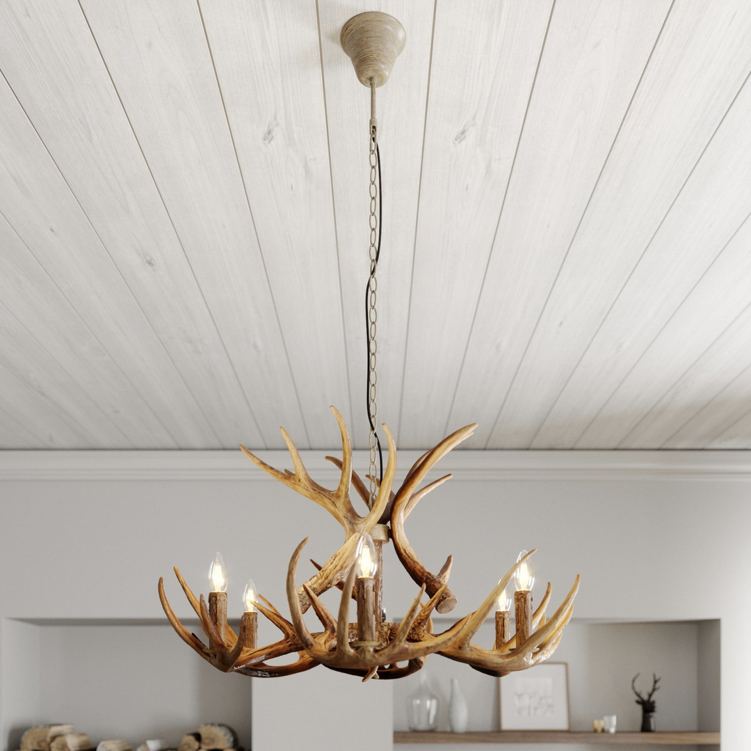 Lindby Fibi Hängeleuchte Pendelleuchte Deckenlampe Geweih Lampe SIEHE TEXT/FOTO