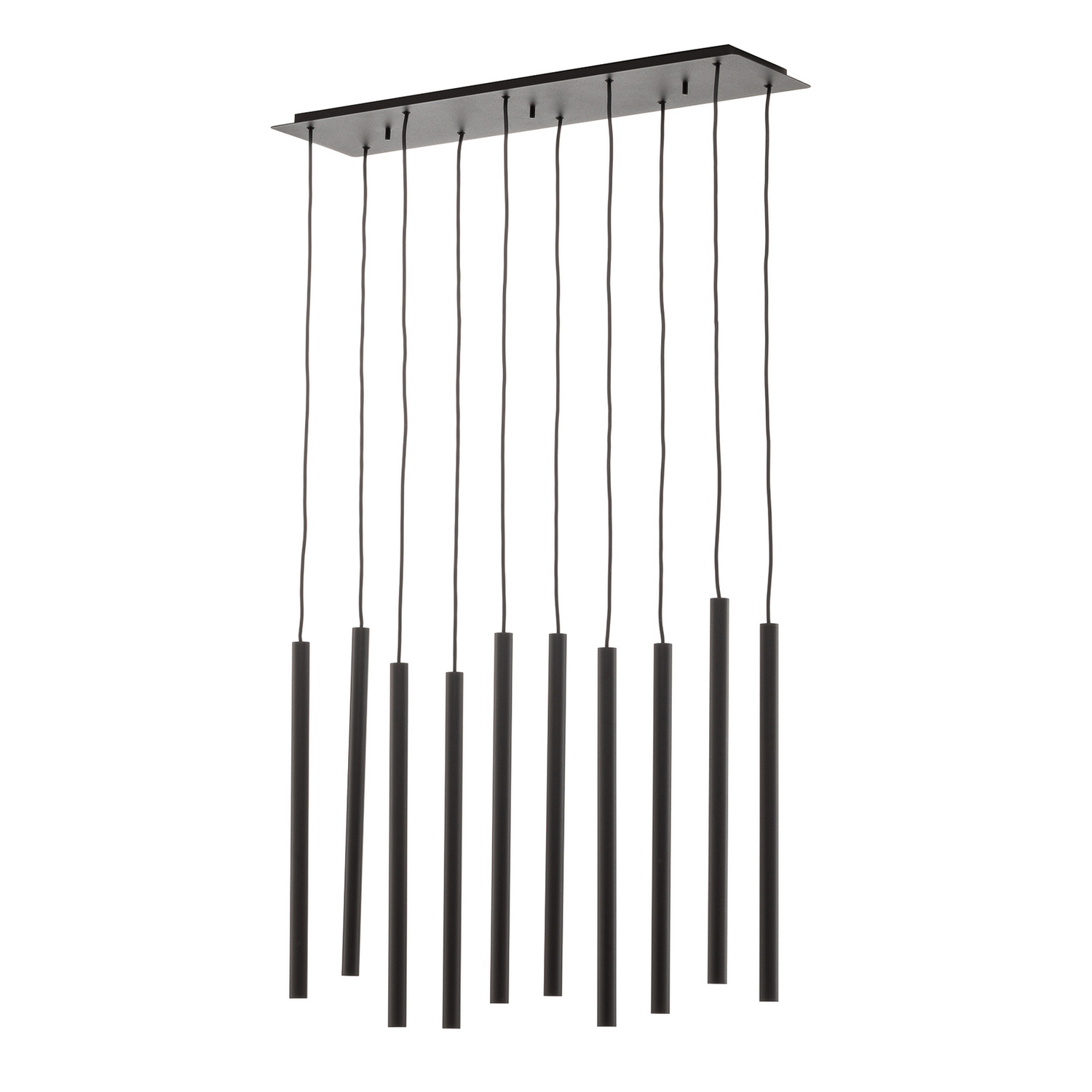 Hängeleuchte Hängeleuchte Lampe Leuchte Licht Laser Zehnflammig Schwarz Stahl B-Ware - 5903139892391