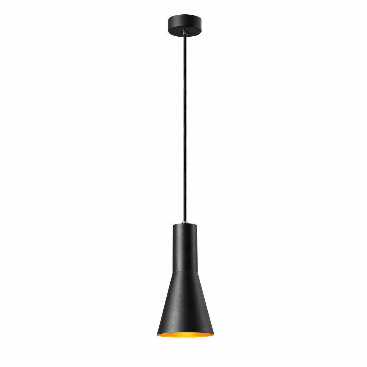 B-Ware Slv Phelia Hängeleuchte Hängelampe Deckenlampe Leuchte Lampe Schwarz Gold ø 13cm
