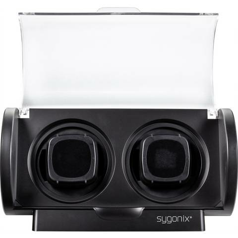 Sygonix Automatik Uhrenbeweger Beweger Uhrenbox Uhrenkasten 2 Uhren Schwarz41 B-Ware