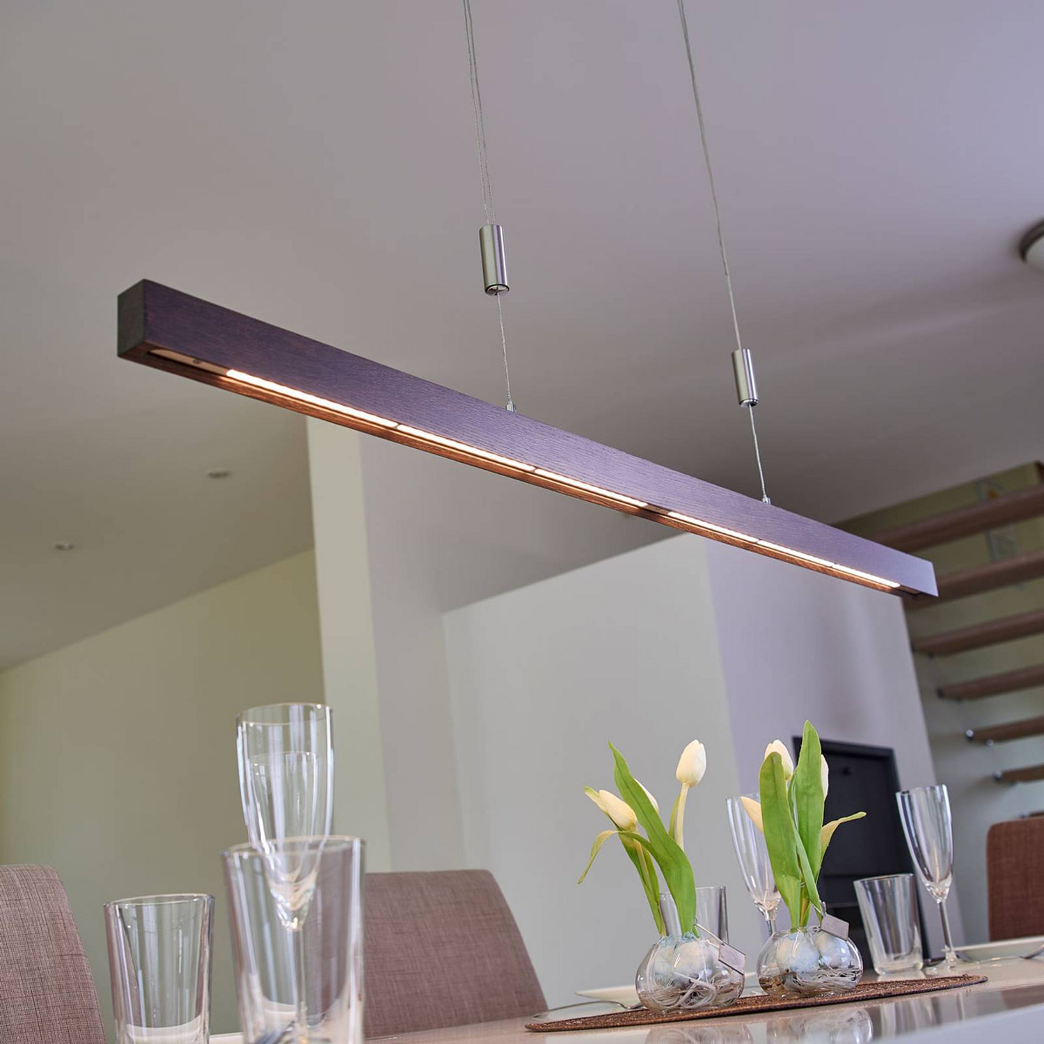 Lucande Edle Led Balkenpendelleuchte Nora   118 Cm B-Ware - 4251096531855