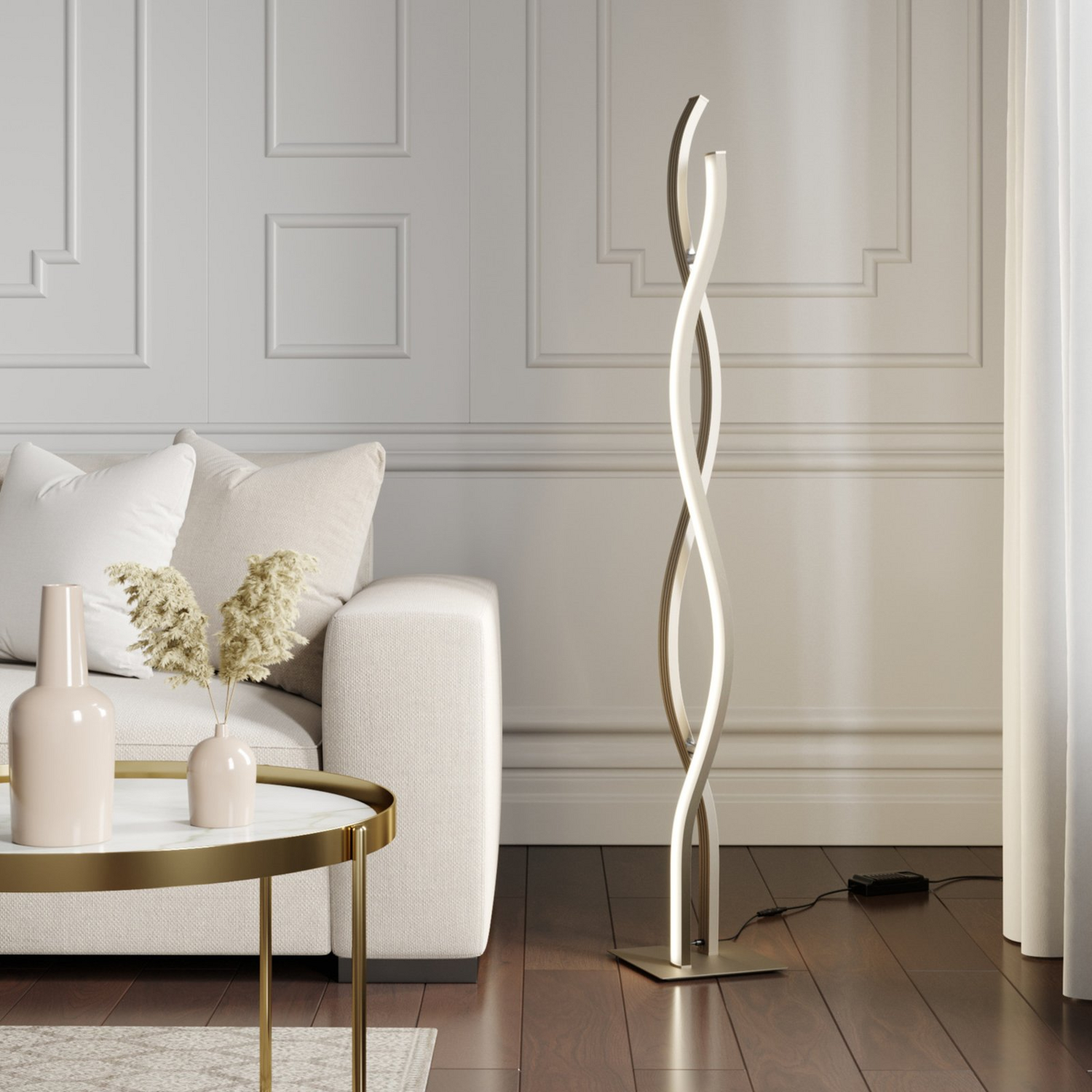 B-Ware Lucande Mairia Led Stehleuchte Wohnzimmerleuchte Standleuchte Lampe Led 32 W 19