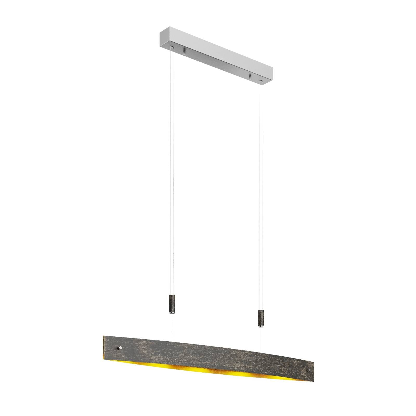 Lucande Pendelleuchte Hängeleuchte LED Lampe schwarz gold Metall Touchdimmer - 4251096520958