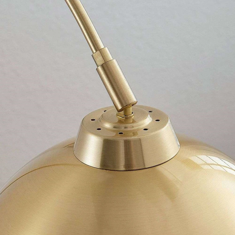 Lindby Bogenstehlampe Moisia Stehleuchte Stehlampe Lampe Leuchte E27 Messing B-Ware