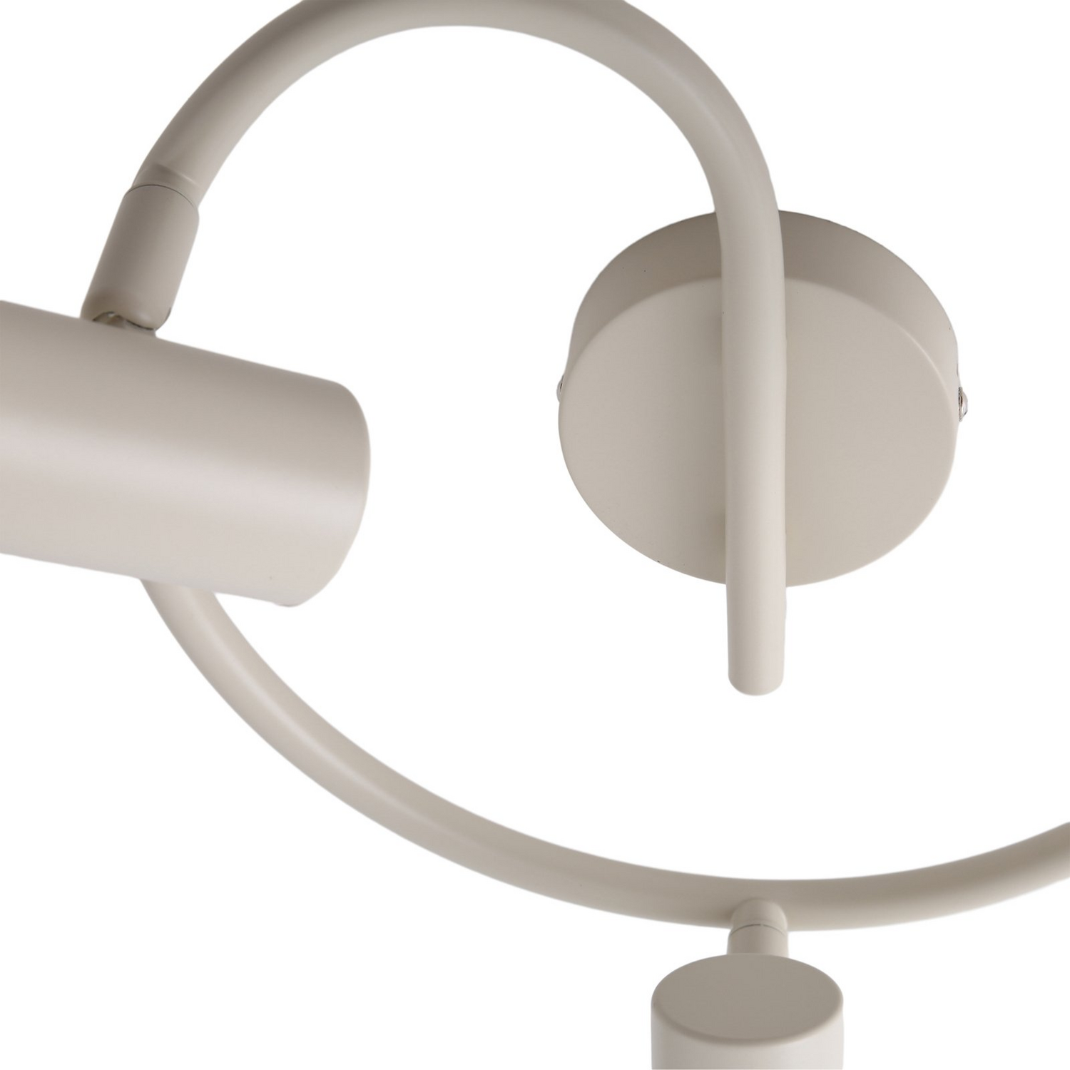 Spot de plafond Lindby Ovelia en fer beige, lampe de plafond, ampoule E27, produit de seconde main.