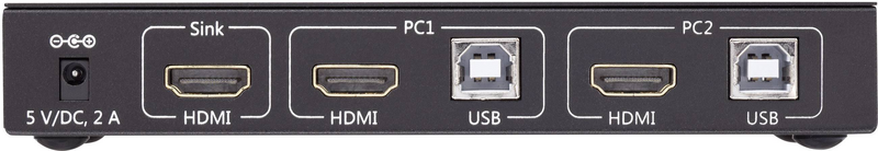 Speaka Professional 2 Port KVM Umschalter HDMI USB 1920x1080 3840x2160 Pixel
