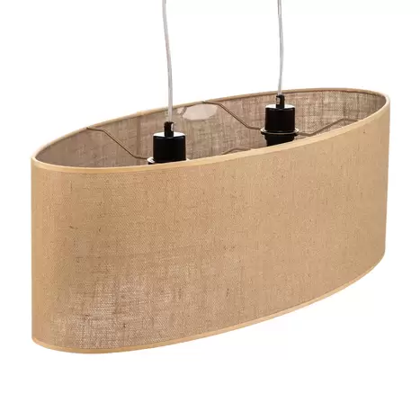 Euluna Pendelleuchte Jute Hängeleuchte Deckenlampe Lampe Ovaler Schirm Jute267 B-Ware - 5903839983252