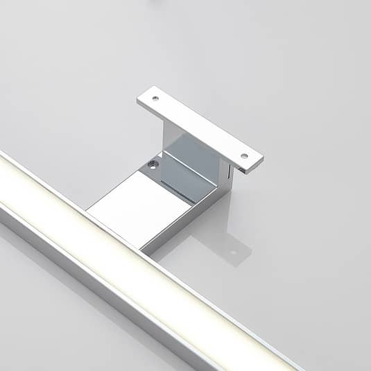 Miroir lumineux de salle de bain LED Lindby Peggy, 50 cm, chromé, qualité B 