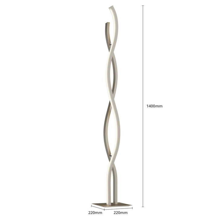 Lucande Mairia Led Stehleuchte Wohnzimmerleuchte Standleuchte Lampe Led 32 W Alu B-Ware