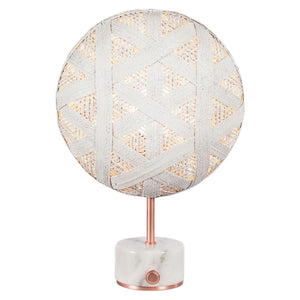 B-Ware Forestier Chanpen S Hexagonal Tisch Tischlampe Tischleuchte Leuchte kupfer/weiß