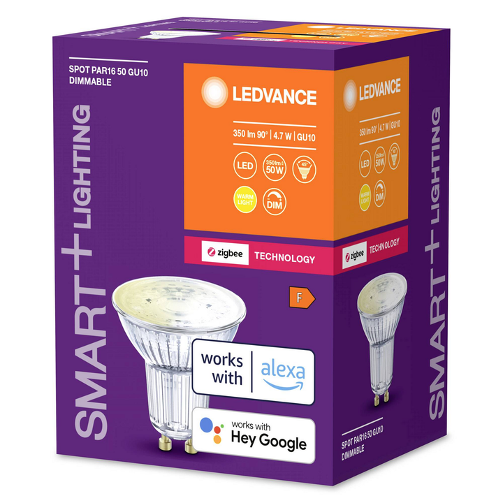 LEDVANCE 4058075729148 LED EEK F (A - G) GU10 Reflektor 4.7 W = 50 W 5 STÜCK