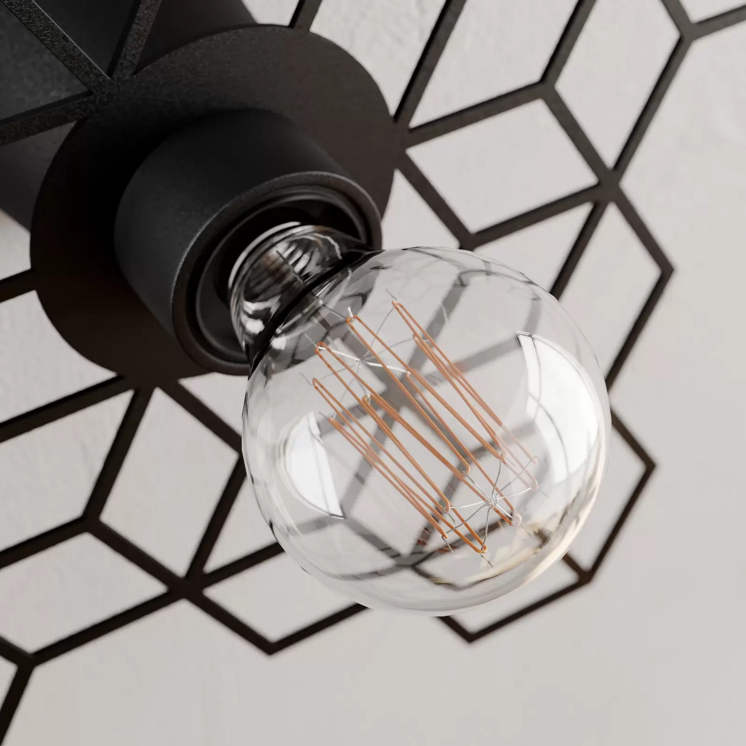 B-Ware Wandleuchte Wandlampe Wandlicht Schwarz Dekolicht Dimmbar Lucande Alexaru