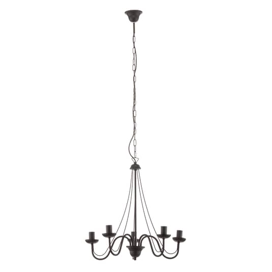 Euluna Kronleuchter Lampe Leuchte Wohnzimmerlampe Malbo Fünfflammig E14 Schwarz B-Ware - 5902349215174