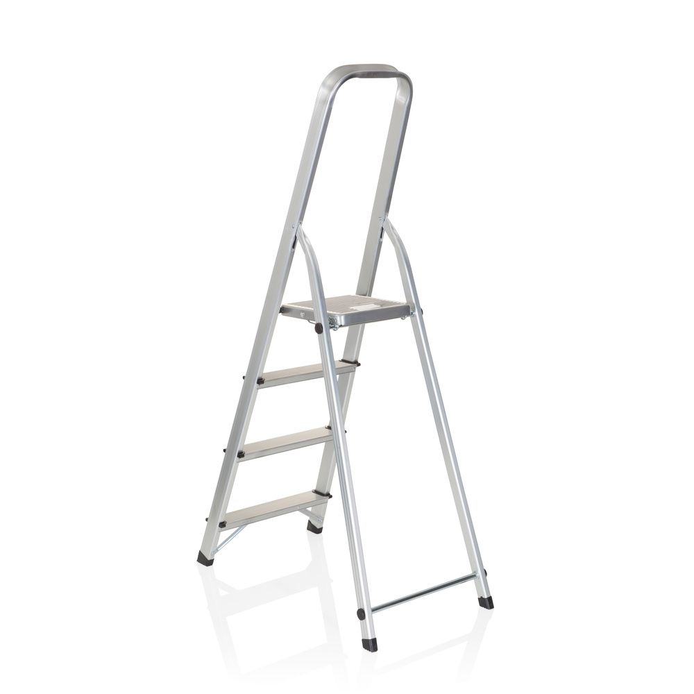 Hjh Office Klappleiter Solid Ii Alum Inium 4 Stufen Leiter Werkstatt Zubehör B-Ware - 4251084671143