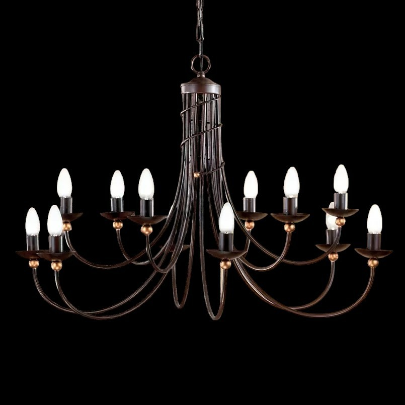 B-Ware Orion Kronleuchter Garda Deckenlampe Hängeleuchte Lampe Led Leuchte 12 Flammig