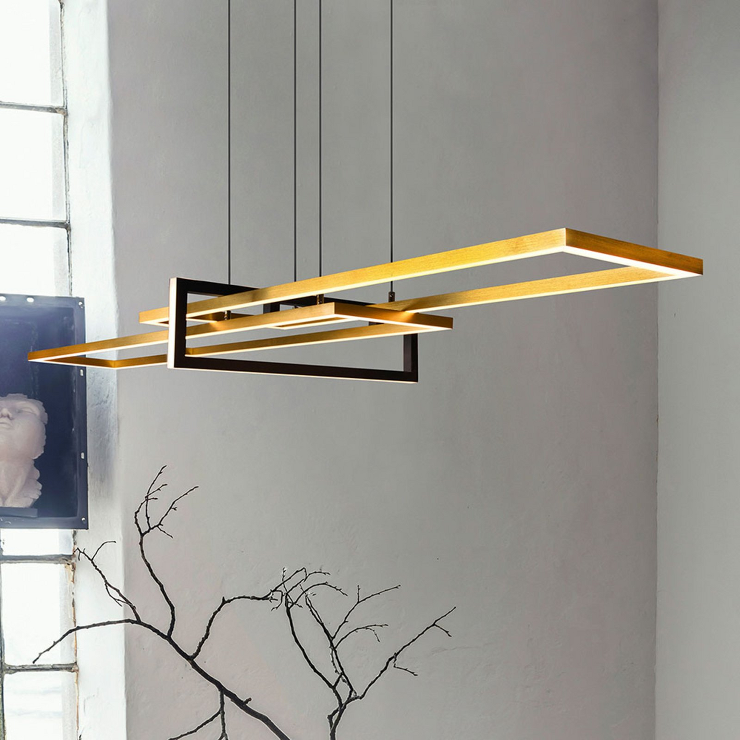 Trio Lighting Led Hängeleuchte Salinas Led Deckenlampe Pendelleuchte Led Gol548 B-Ware