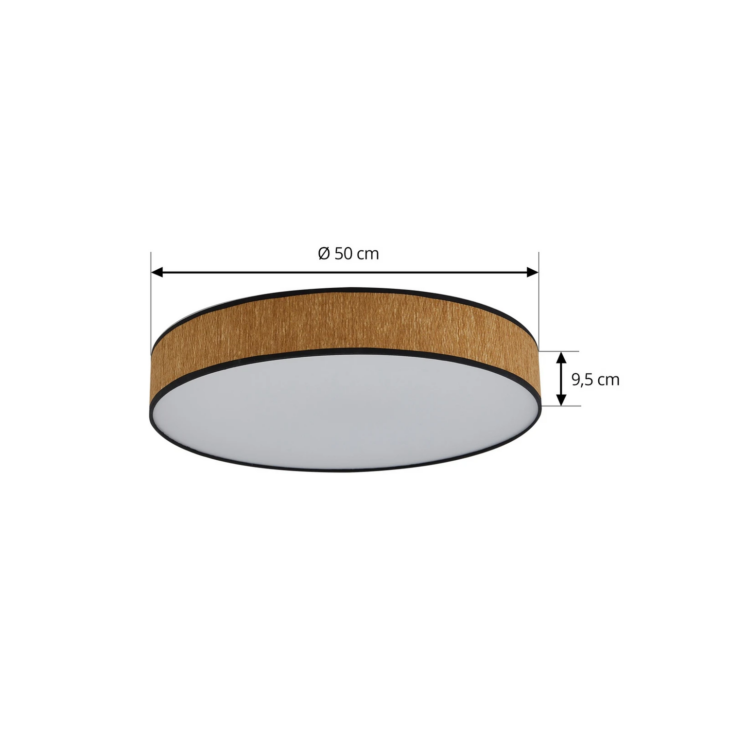 Lindby Led Deckenleuchte Jutis Beige Seetang ø 50 Cm Deckenlampe Lampe Leuchte B-Ware - 4251911794595
