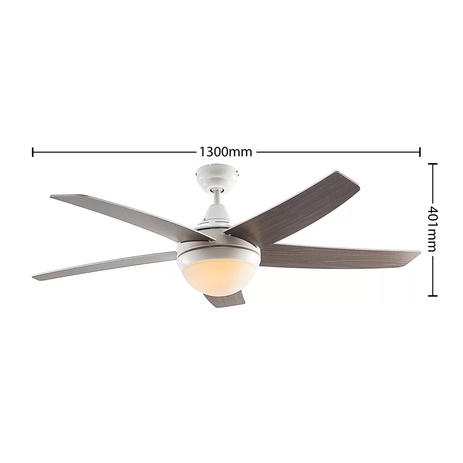 Starluna Auraya Deckenventilator Decken Ventilator Ventilator Lampe Weiß Eiche B-Ware - 4251911744767