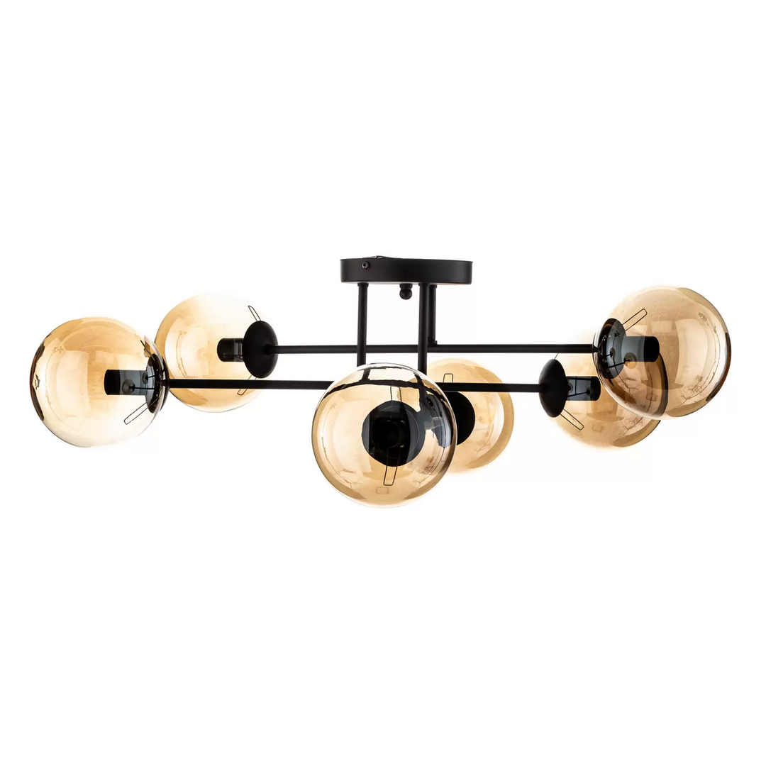 Deckenleuchte Glassy Glas Amber Deckenlampe Pendelleuchte Lampe Kronleuchter 105 B-Ware