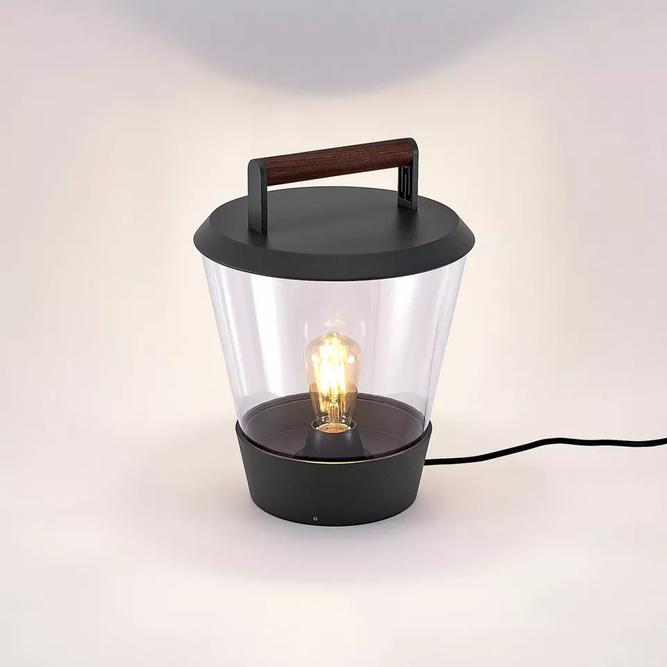 Lucande Larkyn Tischleuchte Gartenbeleuchtung Spritzwassergeschutzt Lampe