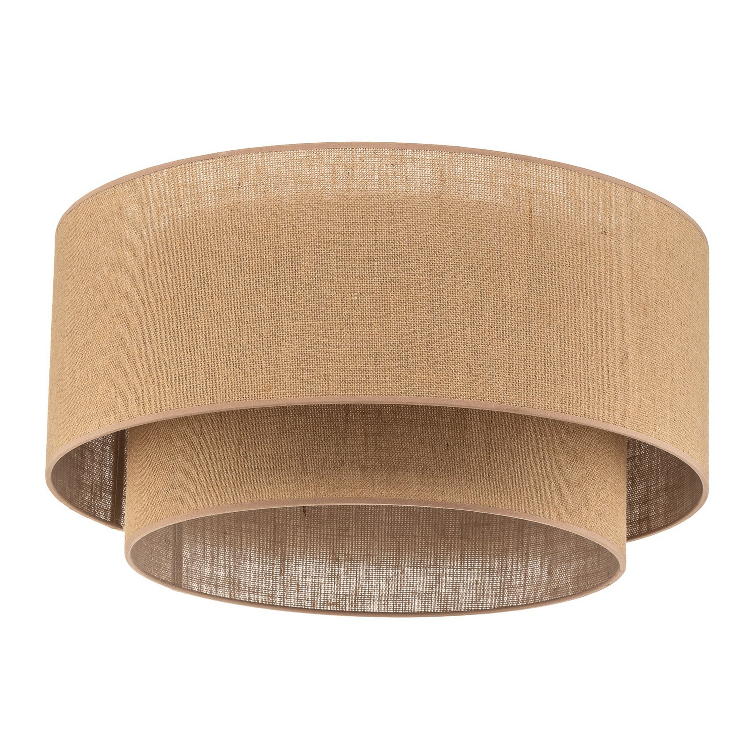 B-Ware Euluna Boho Jute Deckenleuchte Deckenlampe Deckenlicht Leuchte Naturbraun ø60cm