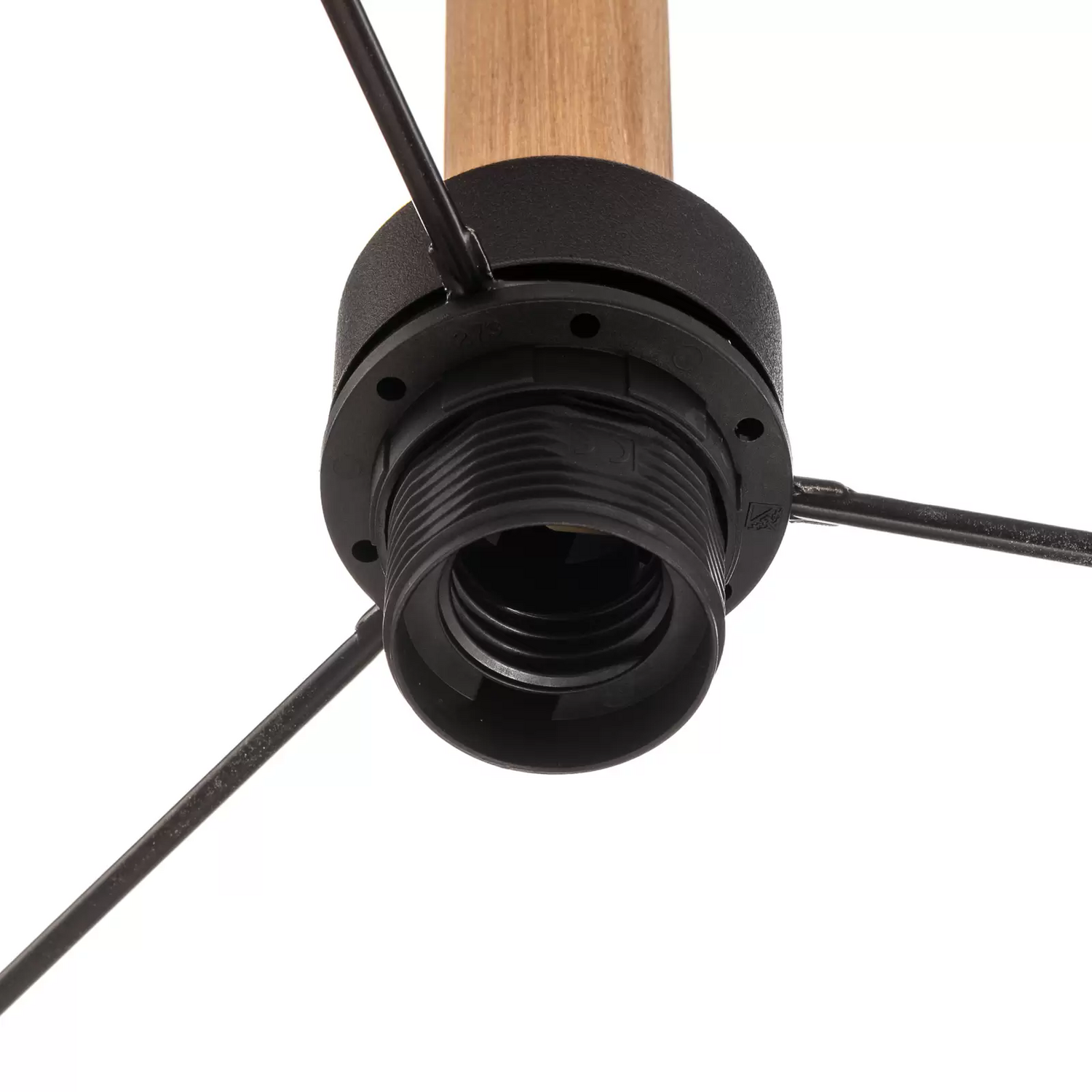 B-Ware Hängeleuchte Deva Nature Textilschirm Hängelampe Lampe Leuchte Wohnzimmerlampe