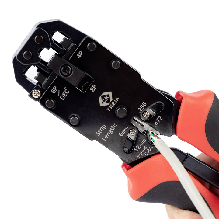 C.K T3681 A Crimpzange Modularstecker Zange Werkzeug Elektrikerwerkzeug Crimpen B-Ware